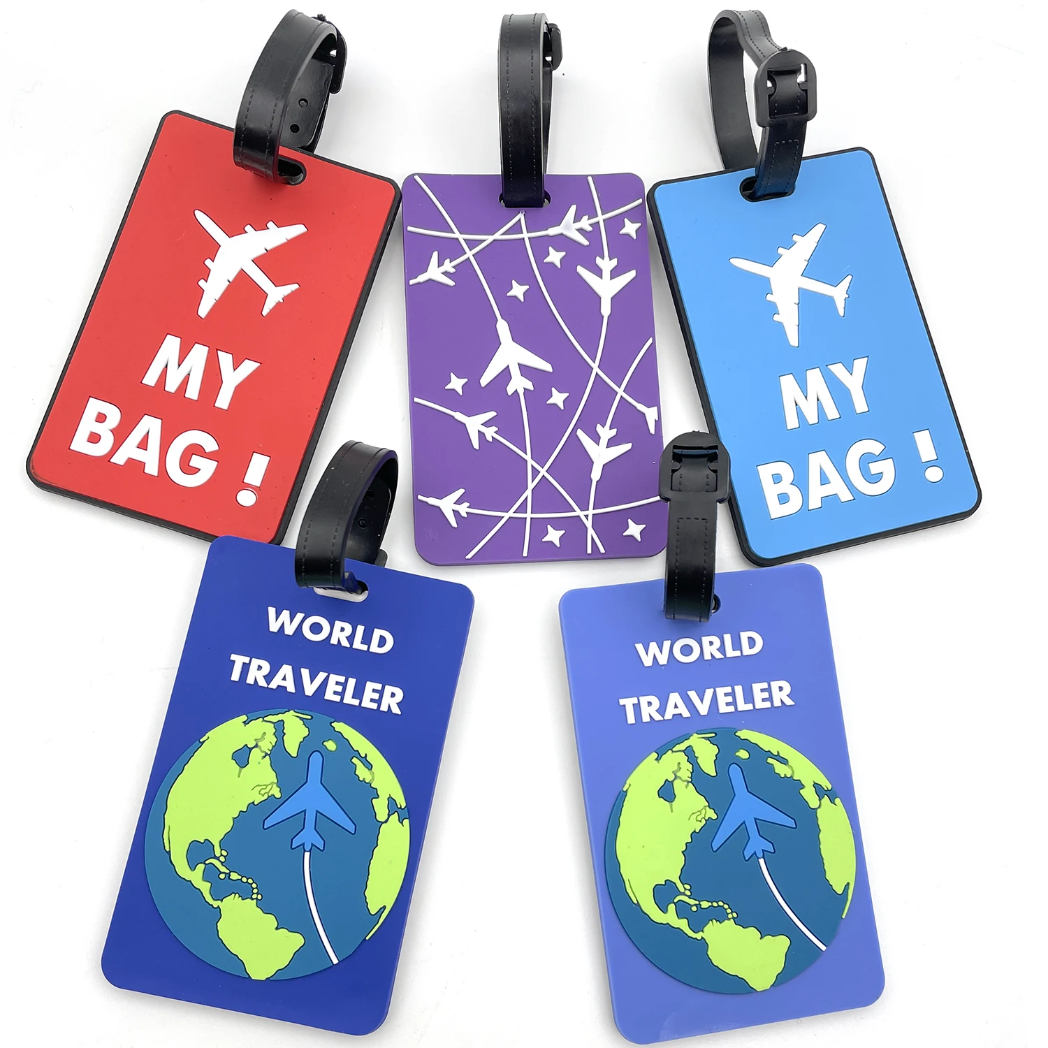 Luggage Tag Leather - 1 STKS Reisaccessoires Bagagelabel Creatieve Koffer