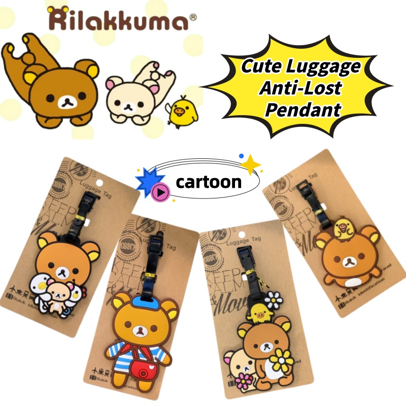 Travel Accessories International - Rilakkuma Creatief Gepersonaliseerd Bagage-etiket Anti-Verlieshanger Schattig