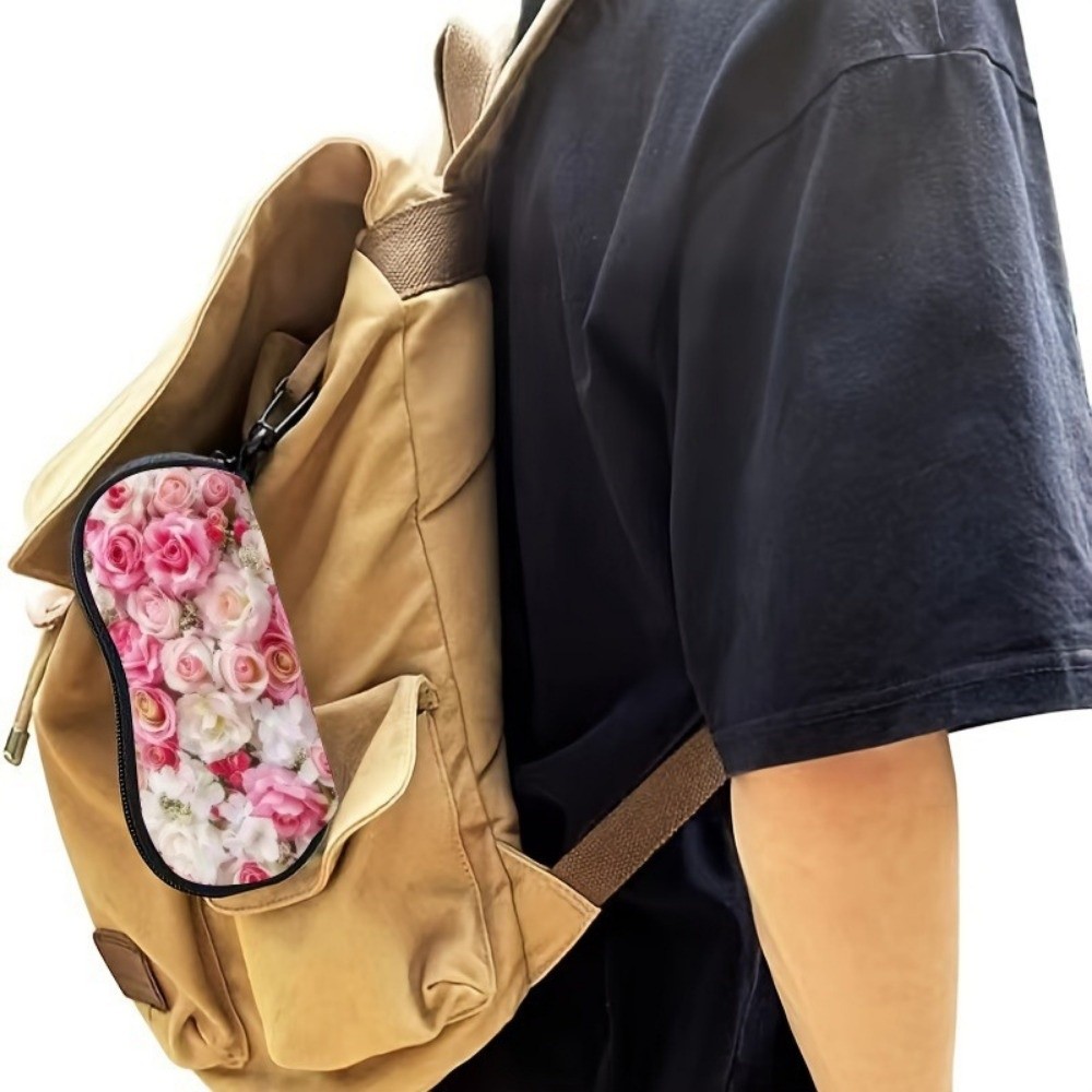 Travel Reading Accessories - Draagbare leren brillendoos, hangend, waterbestendig, leesbrillenetui,
