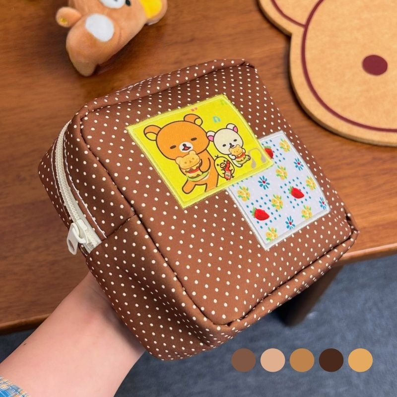 Travel Accessories Pack - Kawaii Rilakkuma Bruine Cosmetische Tas met
