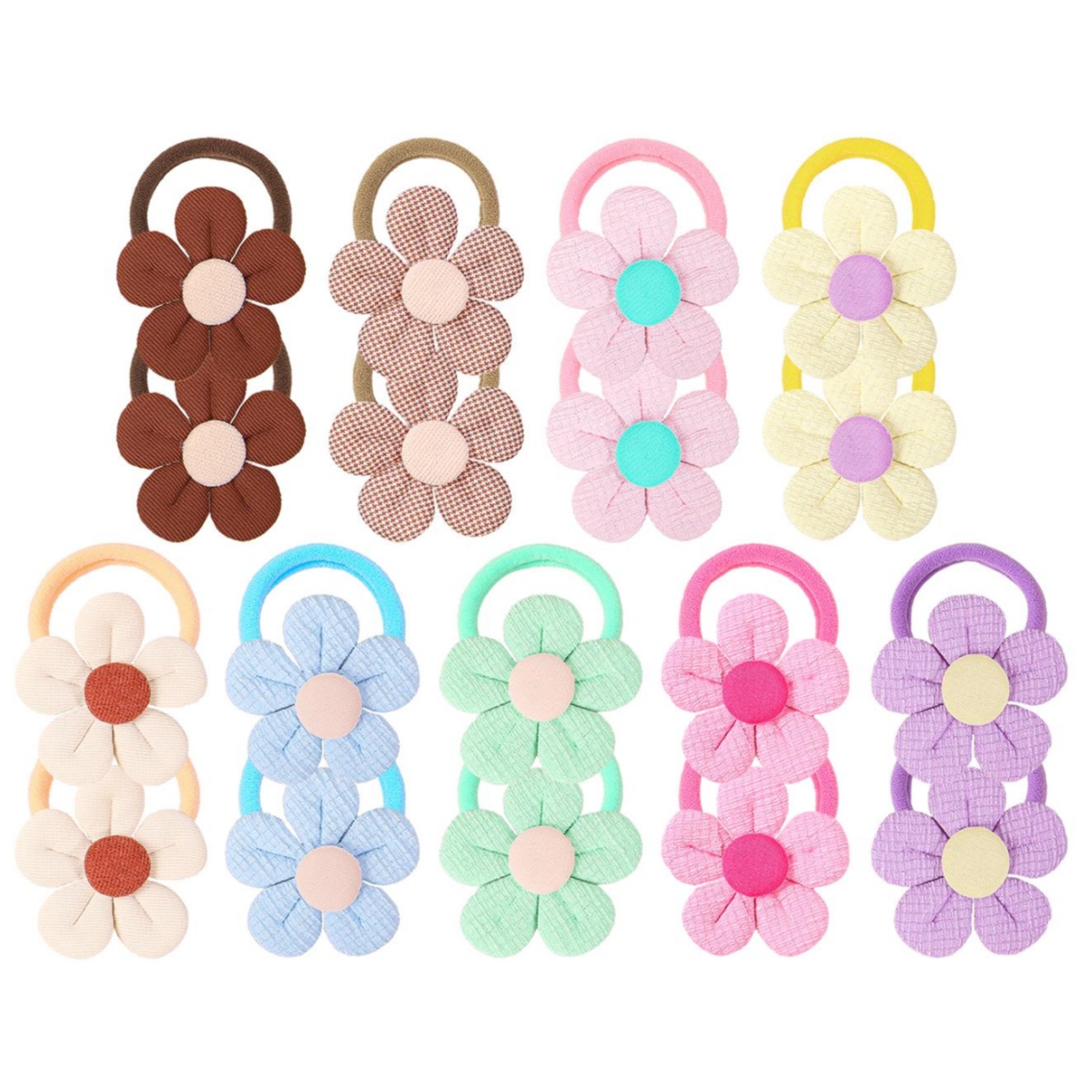 Travel Accessories Girls - 18 stks Zonnebloem Haarbanden Kinderen Meisjes