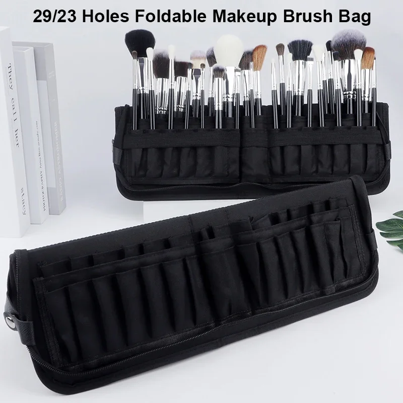 Travel Z - 29/23 Gaten Opvouwbare Make-up Borstel Tas