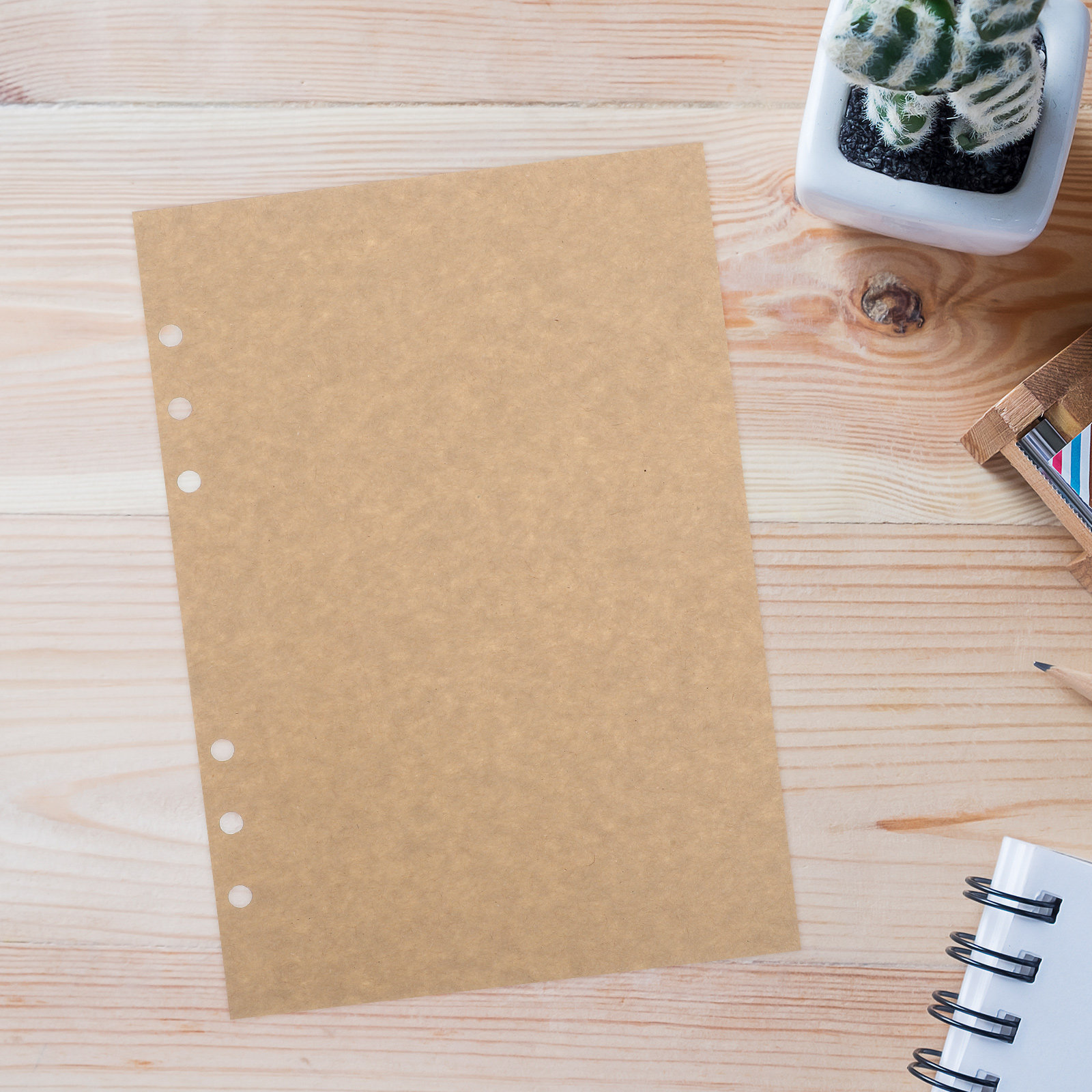 Travel Notebook Journal - 45 vellen losbladig notitieboekinlegger A5, navulpapier