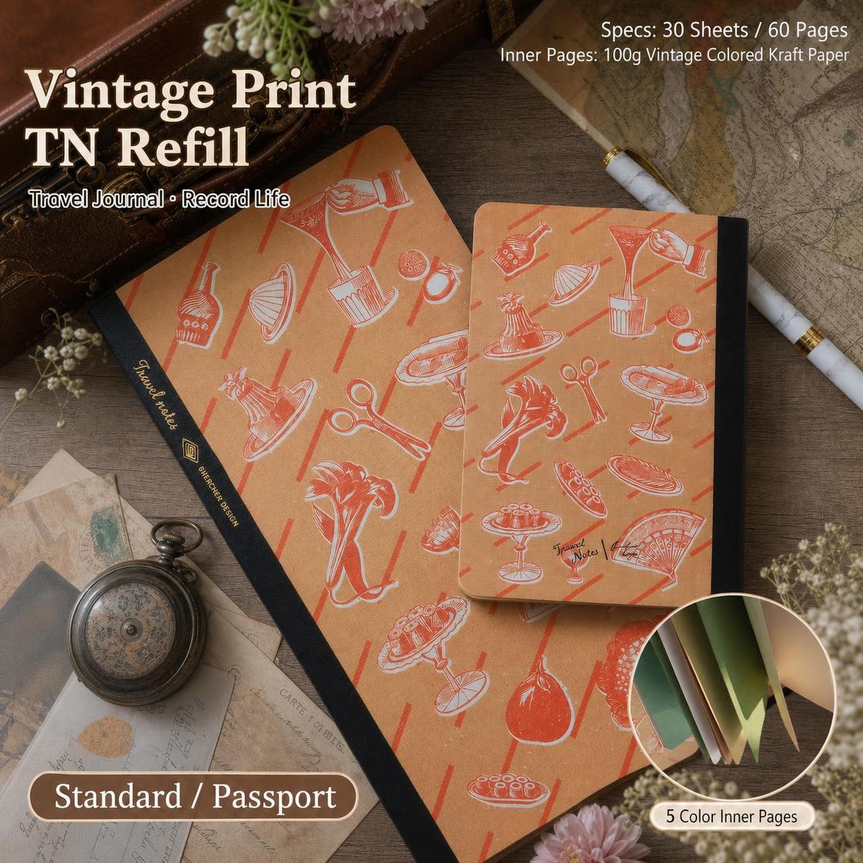 Retro Travelers Notebook Kleur - Travel Notebook Journal recensie en prijs