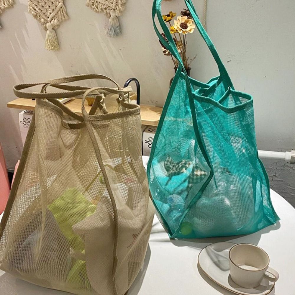Mesh-schoudertas Transparant L - Travel Packing Accessories recensie en prijs