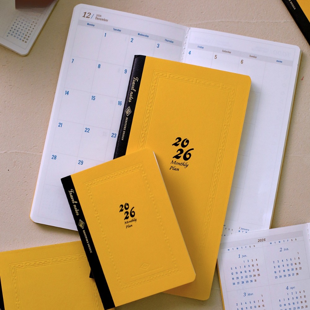 2026 Jaarlijkse kalenderplan S - Travel Notebook Journal recensie en prijs