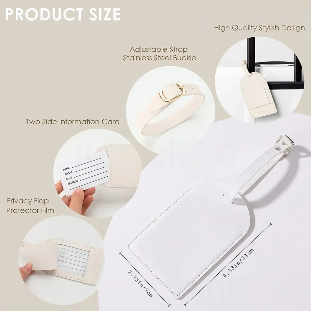 Gepersonaliseerde brief met na - Luggage Tag Leather recensie en prijs