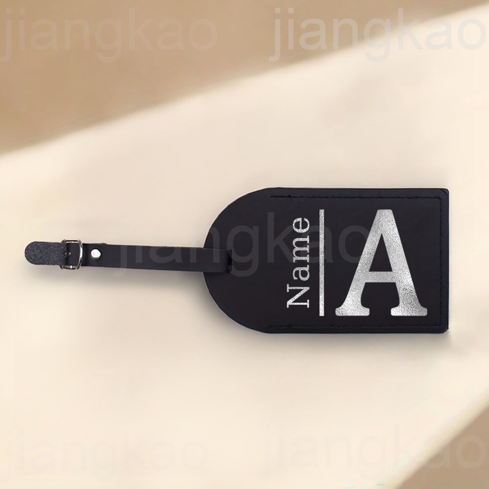 Gepersonaliseerde brief met na - Luggage Tag Leather recensie en prijs