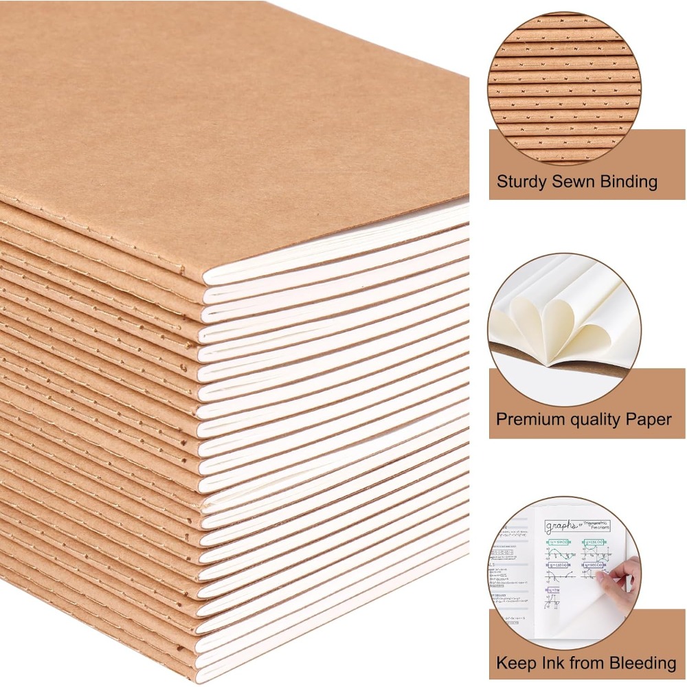24-pack A5 blanco kraft notiti - Travel Notebook Journal recensie en prijs