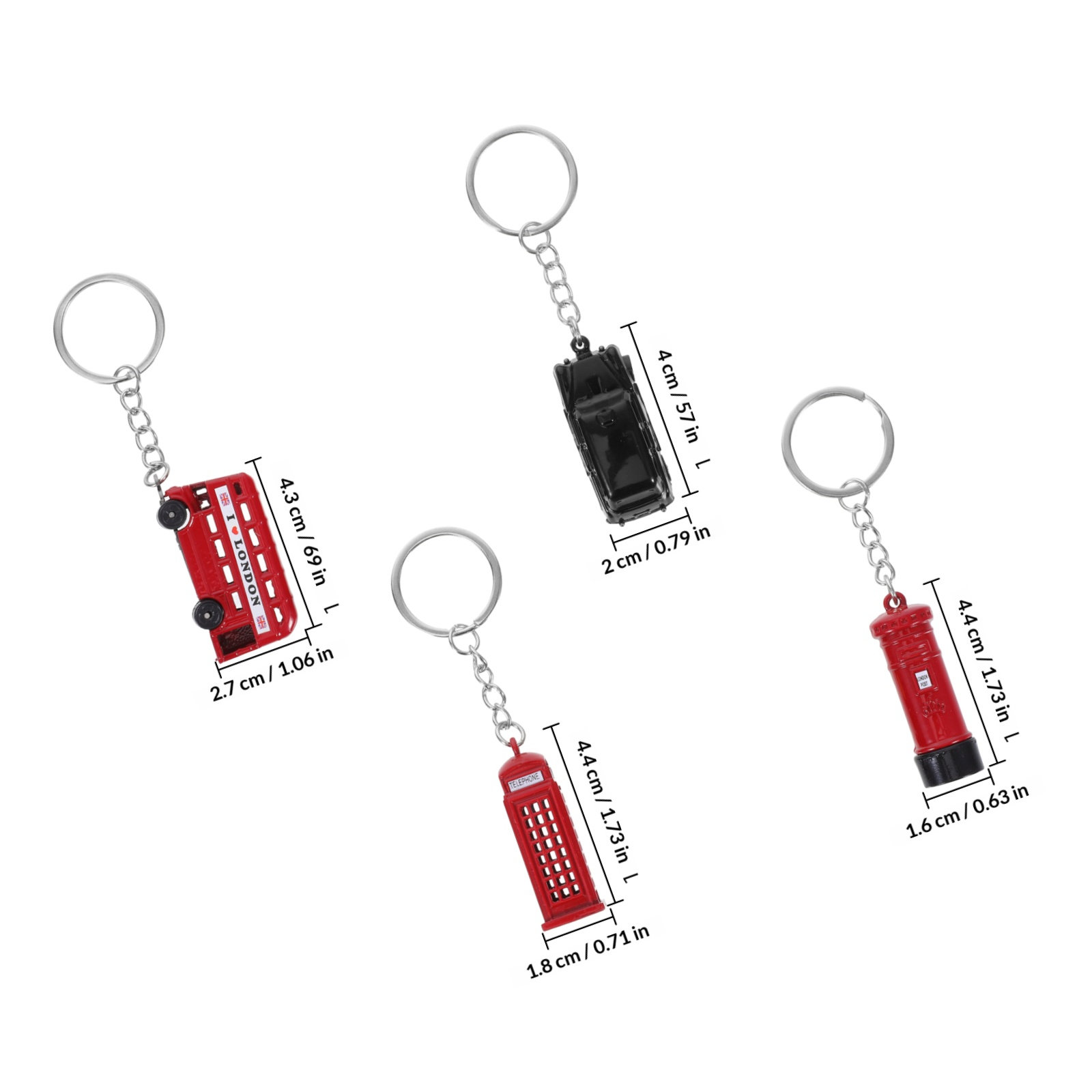 5 stuks Londense souvenir sleu - Travel Accessories London recensie en prijs