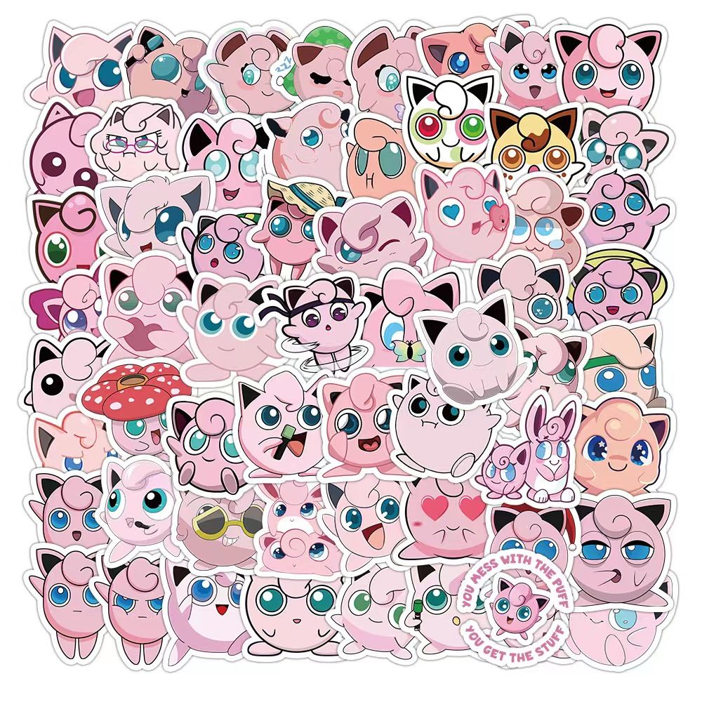 Pokémon 50 schattige Jigglypuf - Sticker Luggage Decorative recensie en prijs