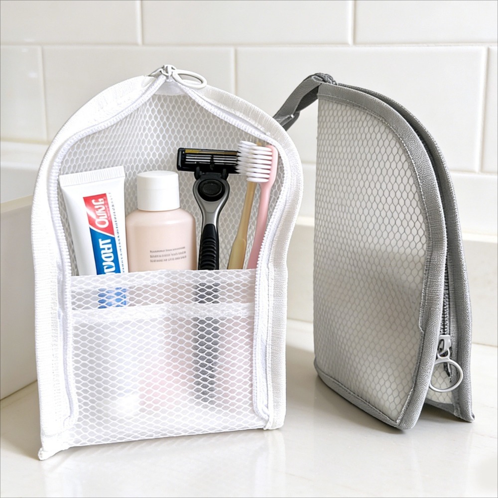 Mesh toilettas, ademend, sneld - Travel Packing Accessories recensie en prijs